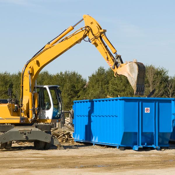 can i request a rental extension for a residential dumpster in Camden